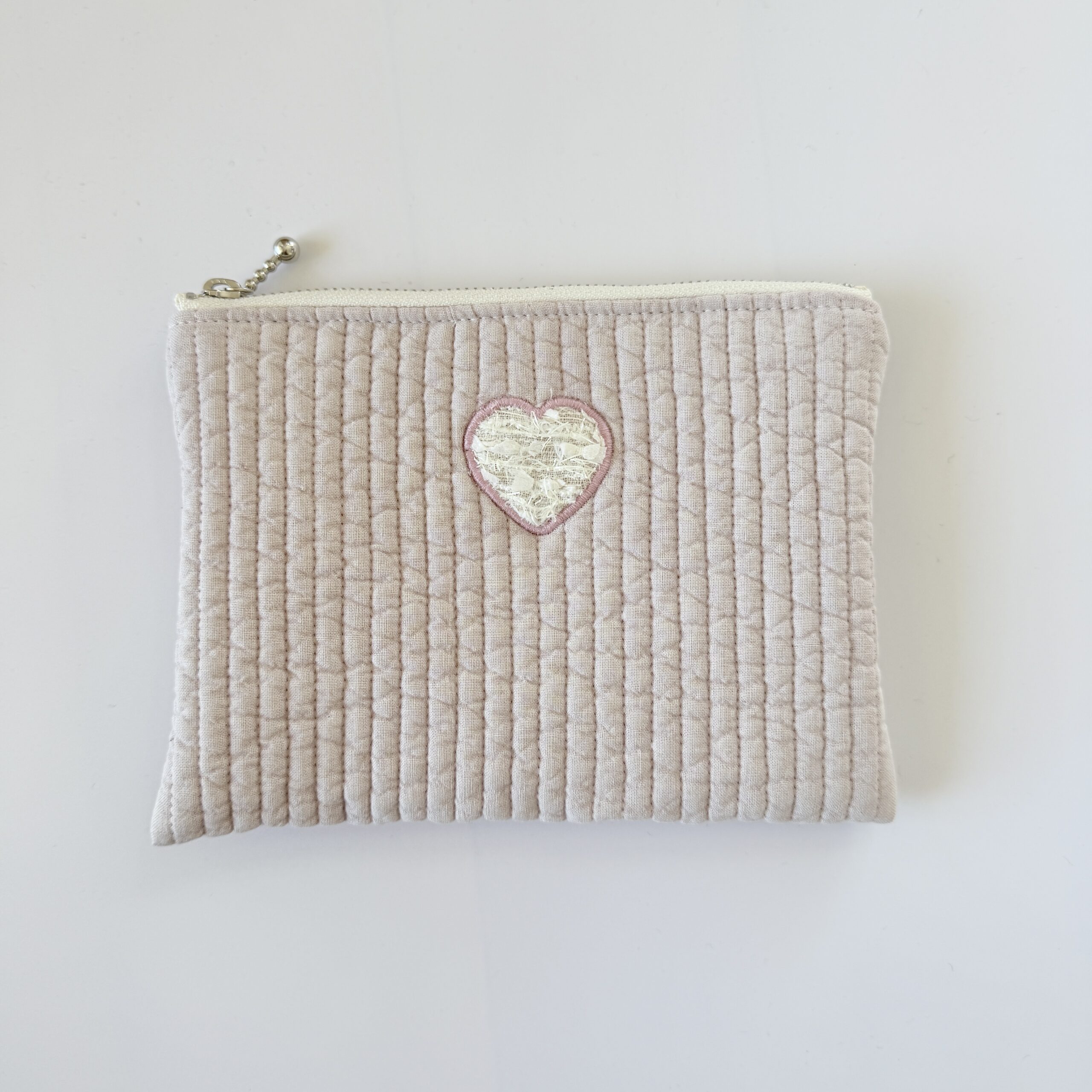 nubi heart pouch（ヌビハートポーチ）ーsakura pink - 画像 (2)