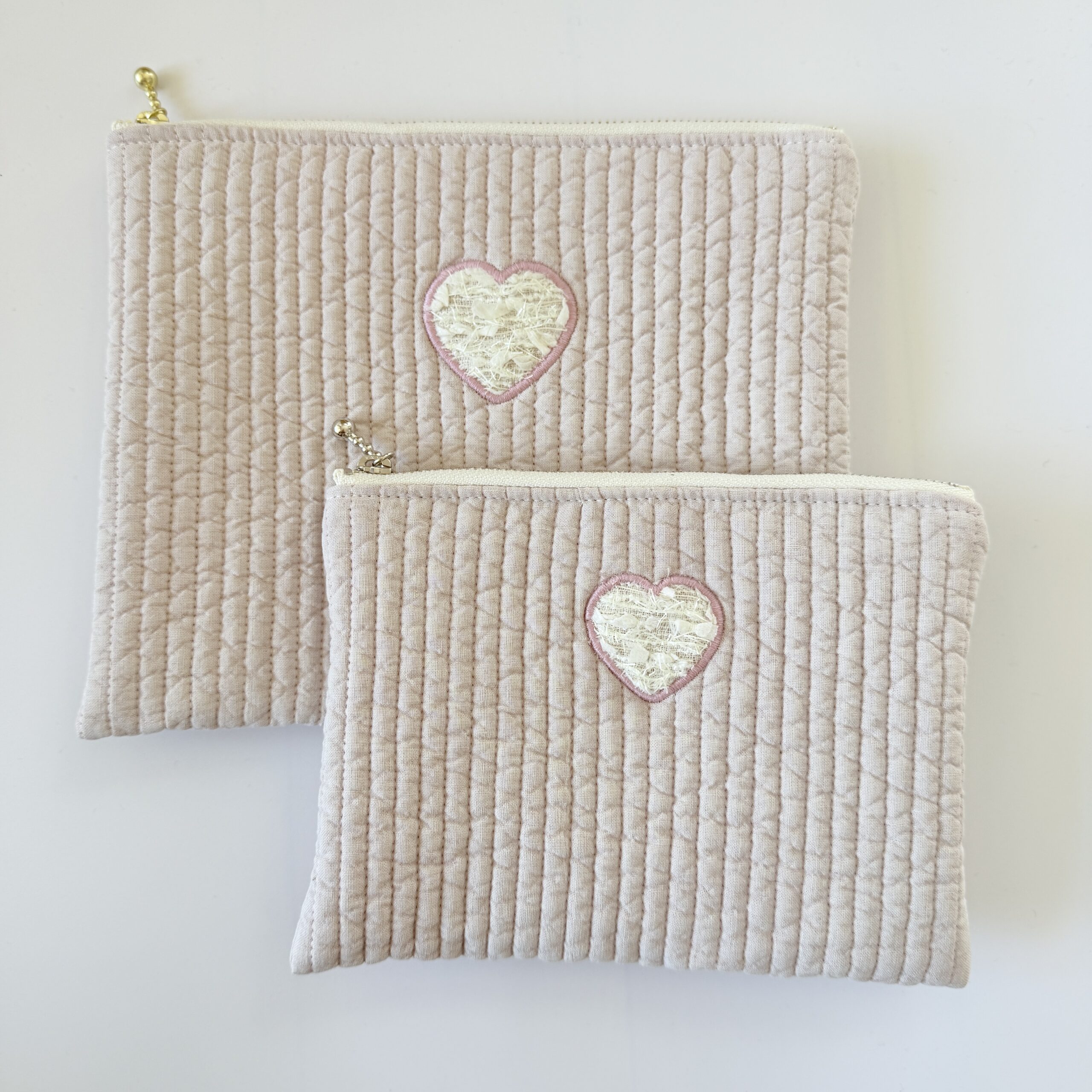 nubi heart pouch（ヌビハートポーチ）ーsakura pink - 画像 (4)