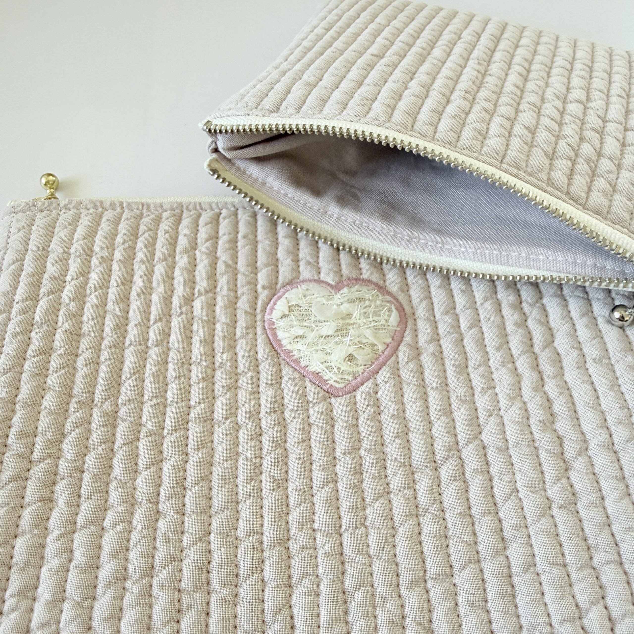 nubi heart pouch(ヌビハートポーチ)ーsakura pink