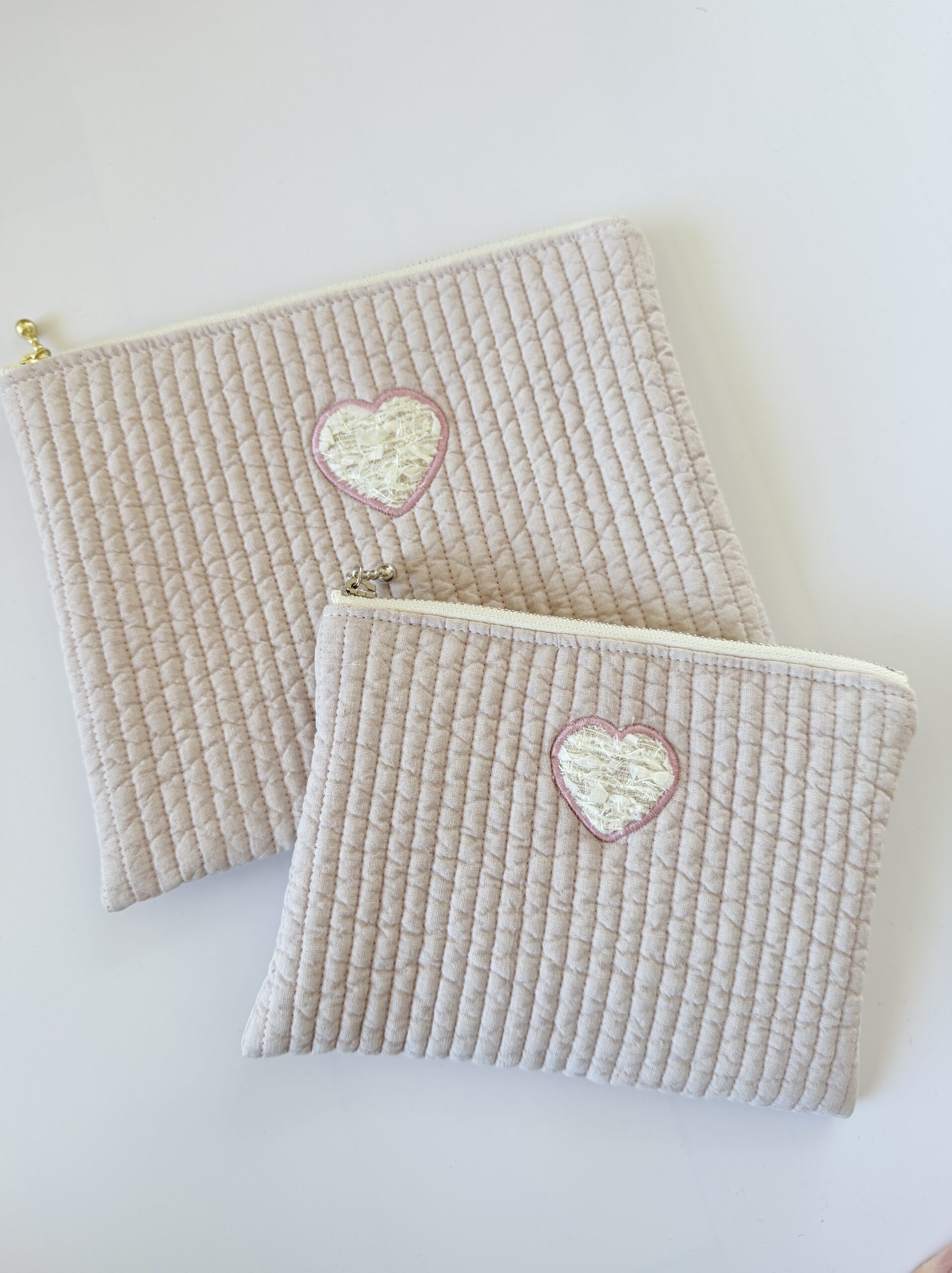 nubi heart pouch（ヌビハートポーチ）ーsakura pink - 画像 (5)