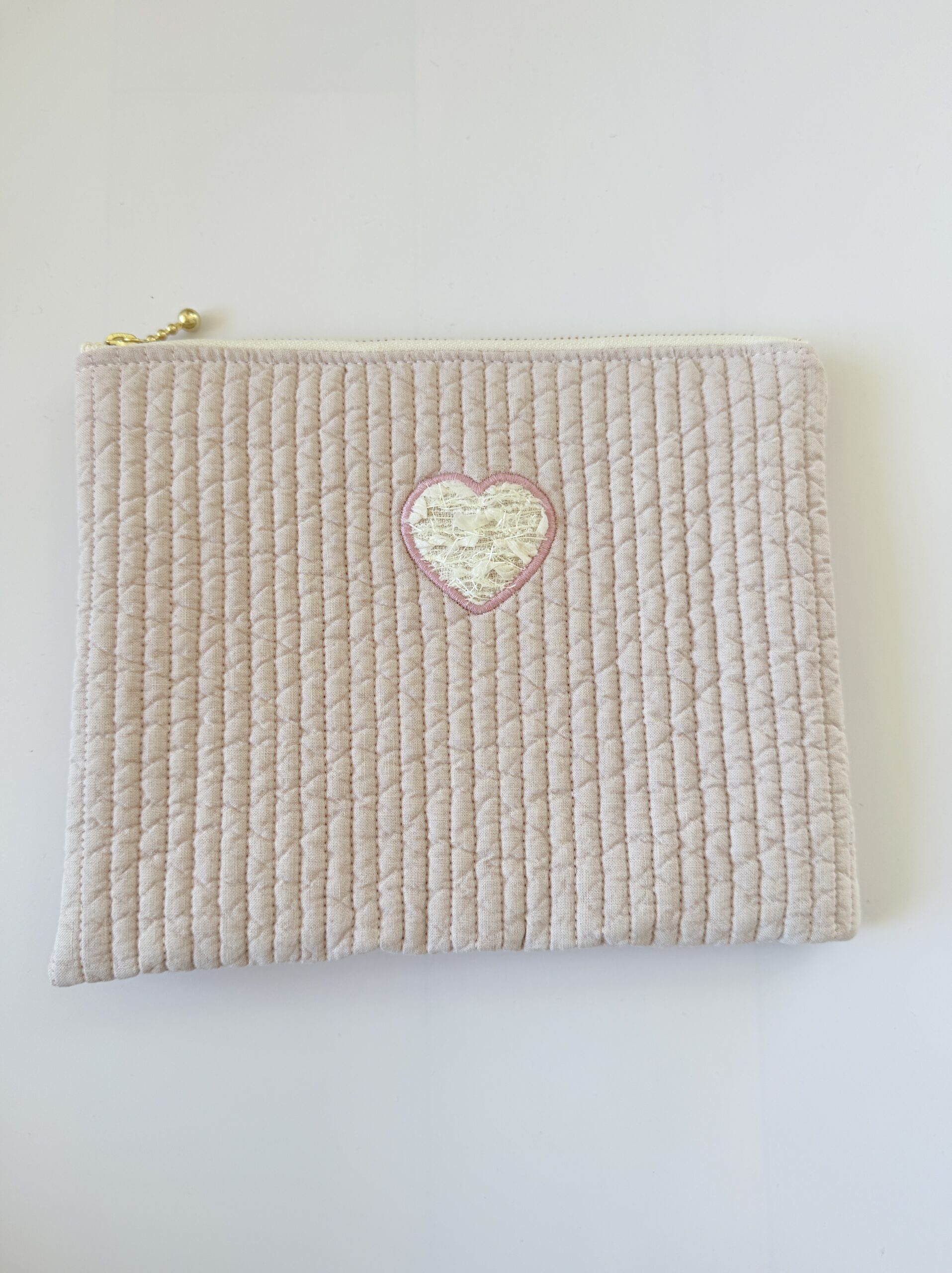 nubi heart pouch（ヌビハートポーチ）ーsakura pink - 画像 (3)